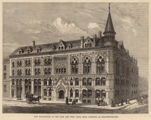 New Dock House of the East and West India Dock Company på Billiter Square av Frank Watkins
