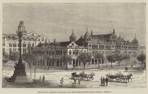David Sassoon-byggnaden i Elphinstone High School, Bombay av Frank Watkins