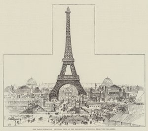 Parisutställningen, allmän utsikt över utställningsbyggnaderna, från Trocadero av Frank Watkins