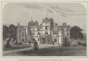 Drottningens besök i norra Wales, Pale Mansion House, Llandderfel, som drottningen bodde i. av Frank Watkins