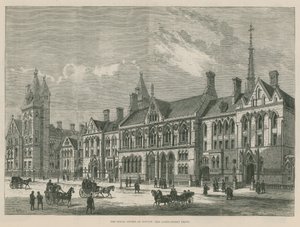 The Royal Courts of Justice: The Carey Street front (gravyr) av Frank Watkins