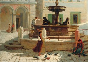 Pensionärer i Assisi, 1874