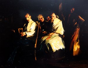 Quartier Latin, ca 1920 (olja på duk) av Frank van Sloun