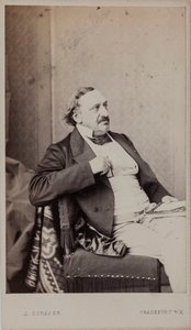 Porträtt av kompositören Friedrich von Flotow 1812-1883, 1883. av Frankfurt . Photo studio J. Schäfer