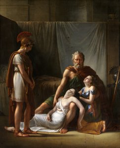 Belisarius frus död (olja på duk) av François Joseph Kinsoen