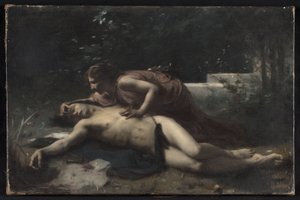 Pyramus och Thisbe, ca 1875 (olja på duk)