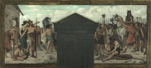 Skiss till stadshuset i 15:e arrondissementet: La Patrie, mellan 1883 och 1884 (olja på duk)