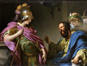 Alcibiades undervisas av Sokrates, 1776.