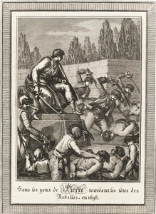 Avrättningen av Streltsy. Från: Histoire de Russie av Blin de Sainmore, ca. 1800 av François Anne David