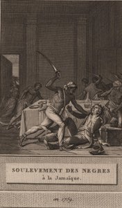De svarta slavarnas uppror på Jamaica 1760, 1800. av François Anne David