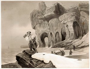 Björnön från Resor i Skandinavien, Lappland, Spetsbergen och Färöarna, pub. 1852. av François Auguste Biard