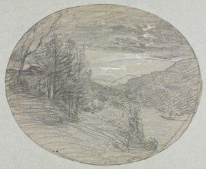 Landskap av François Auguste Ravier