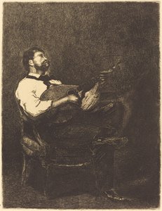 Gitarrspelare av François Bonvin