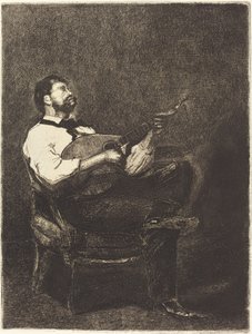 Gitarrspelare av François Bonvin