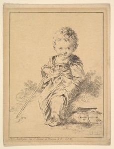 Barnhållarstav, 1700-tal. av François Boucher