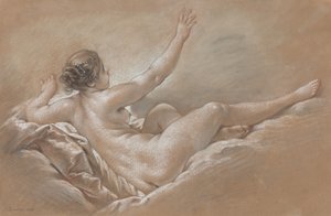 Danae tar emot den gyllene duschen av François Boucher