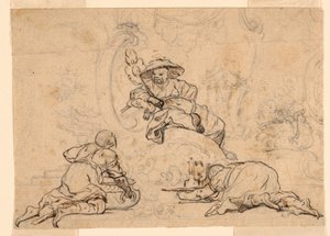 Design för Chinoiserie Ornament av François Boucher