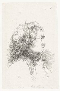 Chef för en ung man Svit med små genrestycken och rubriker av François Boucher