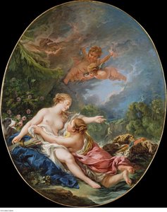 Jupiter och Callisto av François Boucher