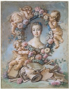 Madame de Pompadour av François Boucher