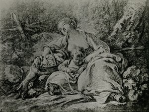 På väg till marknaden av François Boucher