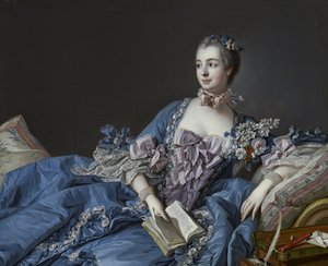 Porträtt av Marquise de Pompadour 1721-1764, ca 1758 av François Boucher