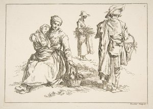 Skissblad, 1753. av François Boucher