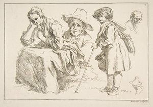 Skissblad, 1753. av François Boucher