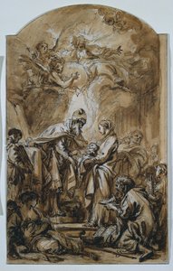Presentationen i templet av François Boucher