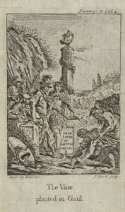 Vinrankan planterad i Gallien av François Boucher
