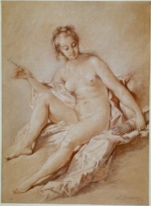 Venus med pil och koger av François Boucher