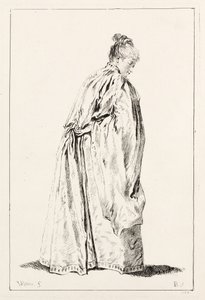 Kvinna Stående. av François Boucher