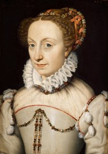Porträtt av Jeanne III av Navarra 1528-1572, 1570. av François Clouet