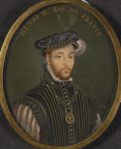 Porträtt av kung Henrik II av Frankrike Kopia av François Clouet
