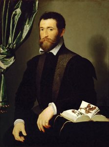 Porträtt av Pierre Quthe, apotekare, 1562. av François Clouet