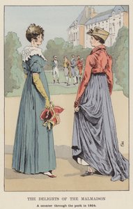 The Delights of the Malmaison, en promenad genom parken 1804 av François Courboin
