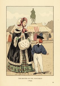 Båsen på Pont Neuf, Paris av François Courboin