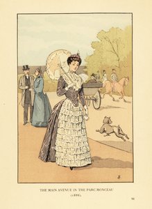 Huvudgatan i Parc Monceau av François Courboin