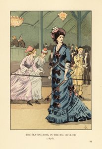 Skridskobanan i Bal Bullier 1876 av François Courboin