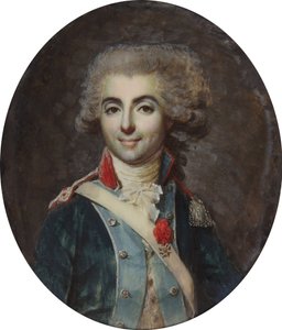 Porträtt av Antoine Bertin, kallad chevalier Bertin. av Francois Dumont
