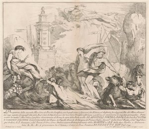 Seconda Macchina för Kina 1741: Neptunus och amfitrit av François Hutin