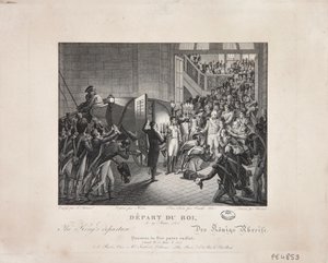 Konungens avgång, 19 mars 1815, c.1820 av François Joseph Heim