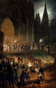 Överföra den kungliga familjens ben till St. Denis-kyrkan, 18 januari 1817 av François Joseph Heim