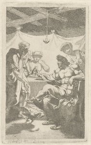 Jupiter och Merkurius vid Filemon och Baucis av François Joseph Lonsing