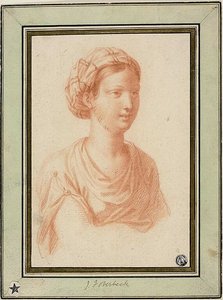 Byst av kvinna med turban av François Le Moyne