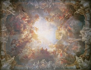 The Apotheosis of Hercules, från taket på The Salon of Hercules, 1733-6