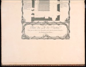 Plan för Lit de Justice av Francois Nicolas Martinet