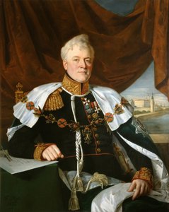Porträtt av prins Dmitrij Vladimirovich Golitsyn 1771-1844, 1835 av François Nicolas Riss
