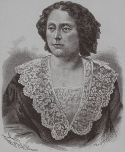 Porträtt av prinsessan Nino Aleksandrovna Griboyedova född Chavchavadze, 1886 av François Pannemaker
