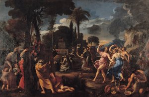 Tillbedjan av den gyllene kalven av Francois Perrier